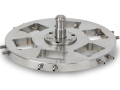 Central pressure sample holders with rectangular cells