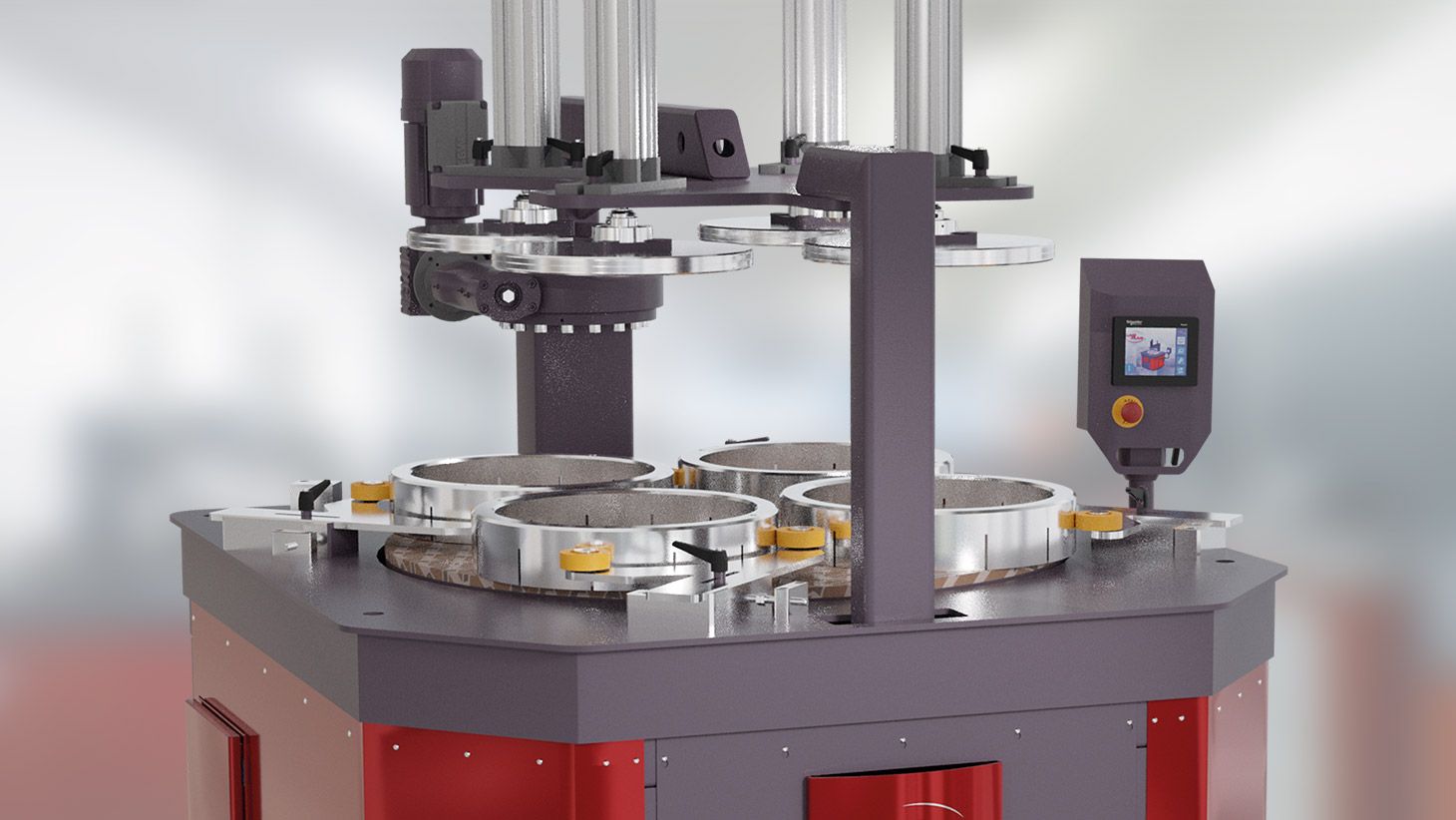 M.M.9120 polishing machine with Evolam plate