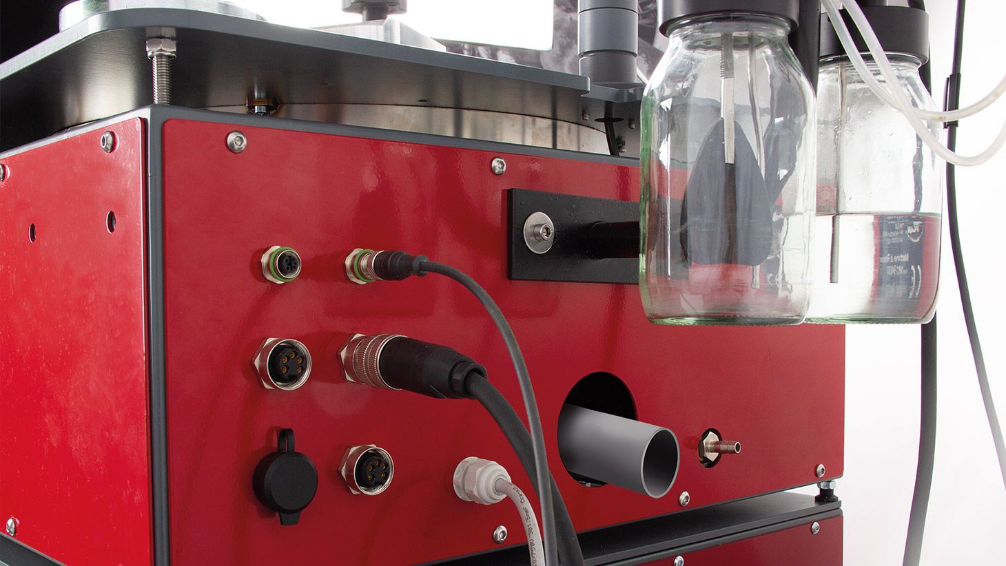 Rear view of the MM9400 lapping machine